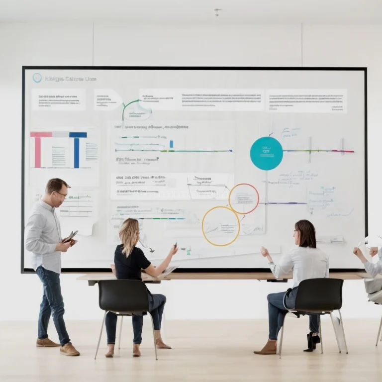 Grafik zeigt anpassbare Roadmap mit Meilensteinen